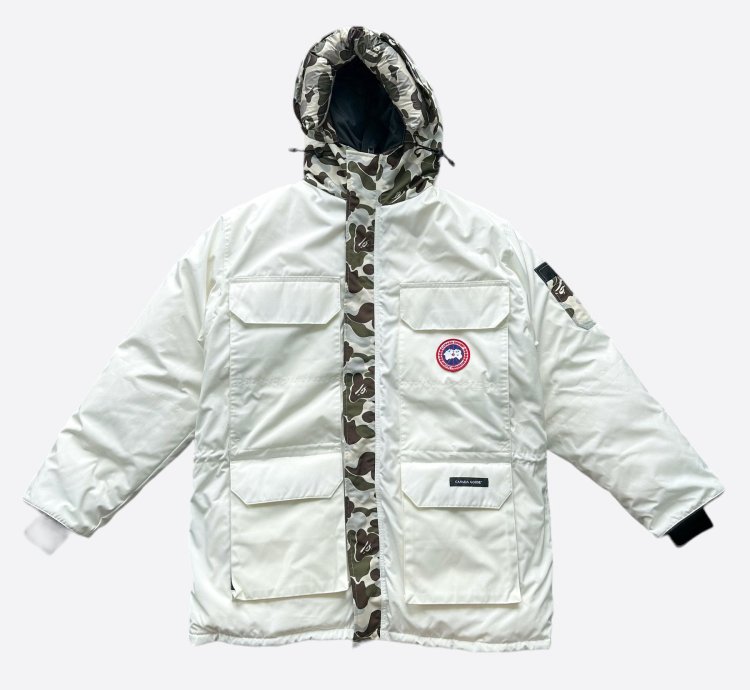 Canada Goose Concepts Bape White Expedition Jacket
