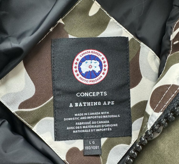 Canada Goose Concepts Bape White Expedition Jacket