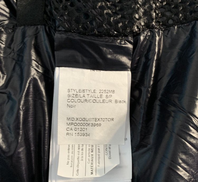 Canada goose crofton black puffer jacket