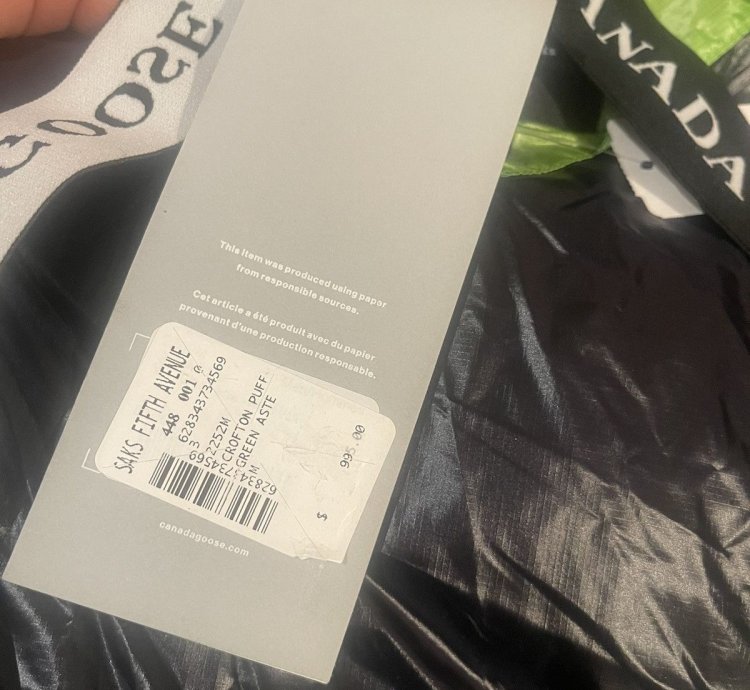 Canada Goose Crofton Hooded Puffer Jacket Size
