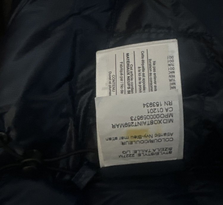 Canada Goose Crofton Hoody- Artic Navy - Large
