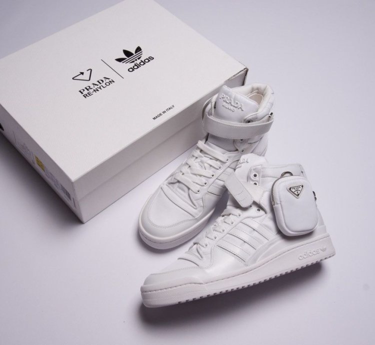 Adidas Prada Re-Nylon Forum High-Top Sneakers