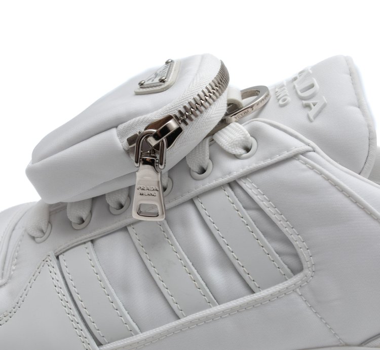 ADIDAS PRADA RE-Nylon Forum Low White Sneakers