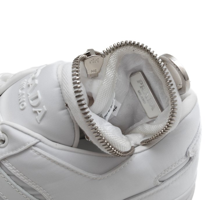 ADIDAS PRADA RE-Nylon Forum Low White Sneakers
