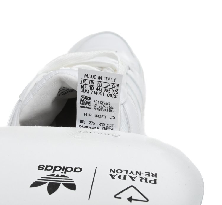 ADIDAS PRADA RE-Nylon Forum Low White Sneakers