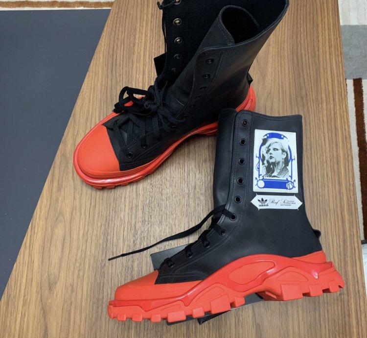 Adidas Raf Simons Hi Top Sneakers
