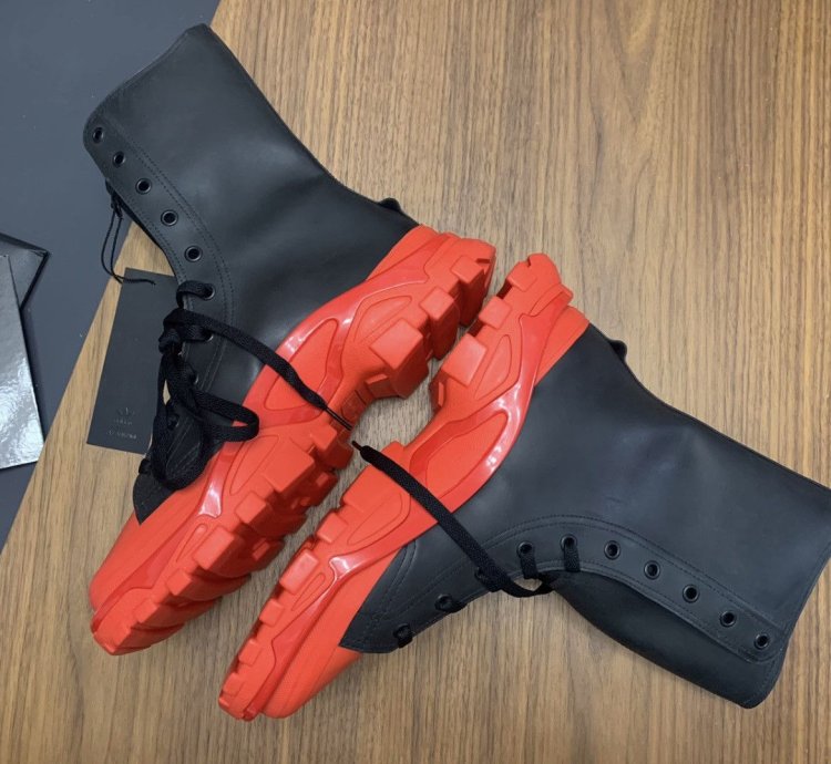 Adidas Raf Simons Hi Top Sneakers