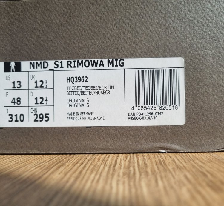 Adidas Rimowa NMD S1 Made In Germany Tech Beige