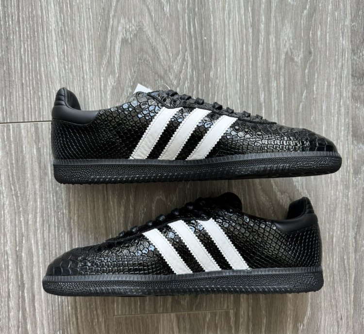 adidas Samba Made In Italy - Black Croc - Size 9