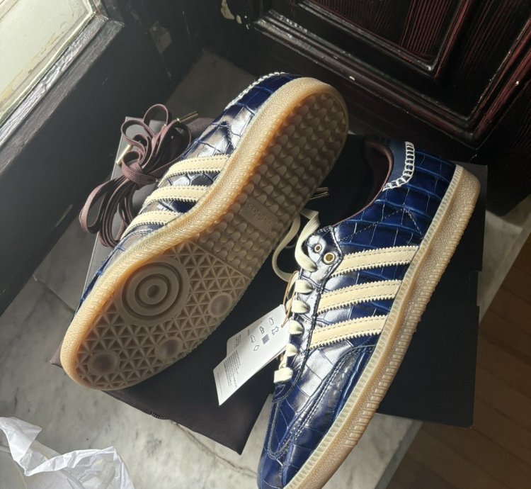 Adidas Samba Navy Croc Sneakers