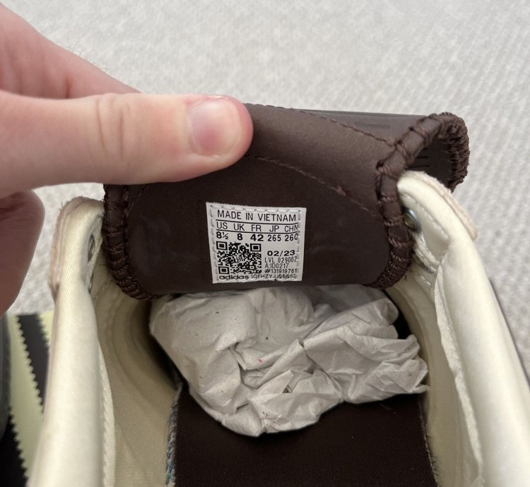 Adidas Samba Wales Bonner Nubuck Ecru Brown