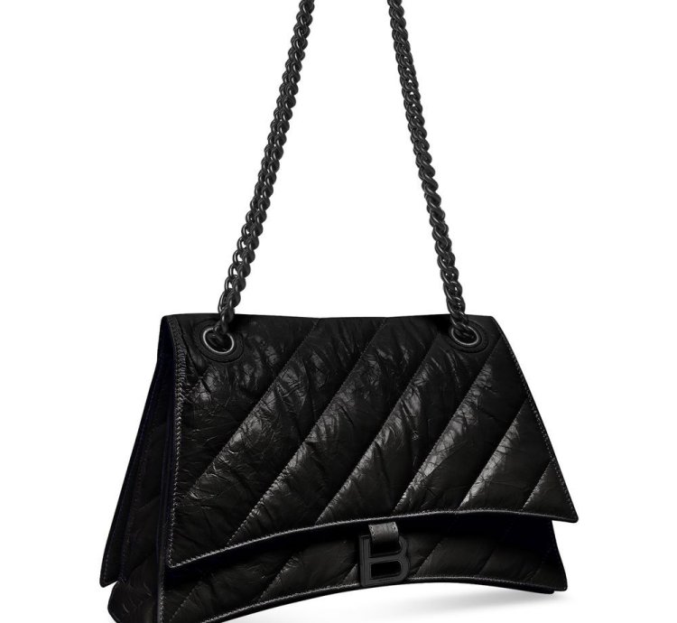 Balenciaga Medium Crush Chain Strap Shoulder Bag