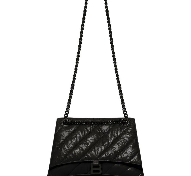 Balenciaga Medium Crush Chain Strap Shoulder Bag