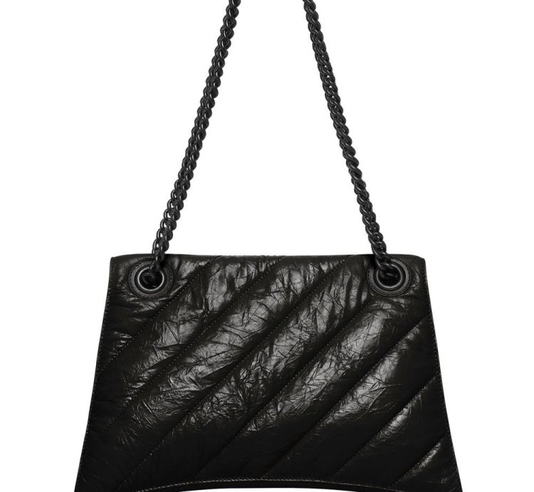 Balenciaga Medium Crush Chain Strap Shoulder Bag