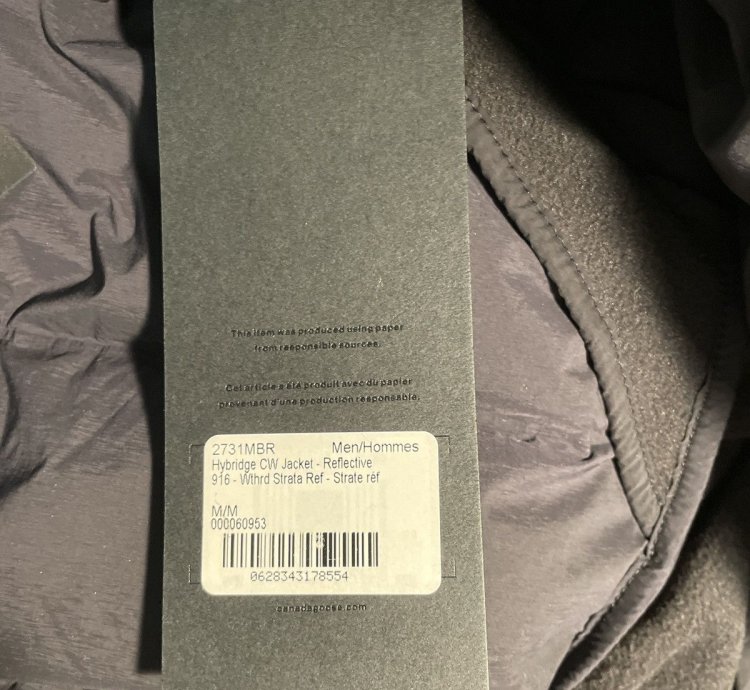 Canada Goose HyBridge CW Reflective Down Jacket Black Label