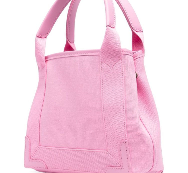 Balenciaga Logo Print Canvas Tote
