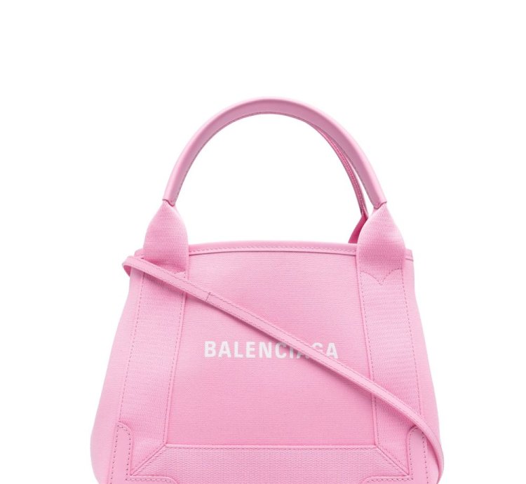 Balenciaga Logo Print Canvas Tote