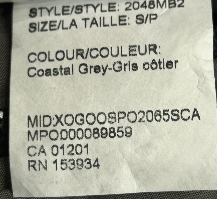 Canada Goose Jacket Grey