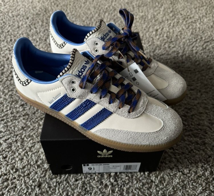 adidas Wales Bonner Samba Nylon Wonder Clay Royal Blue