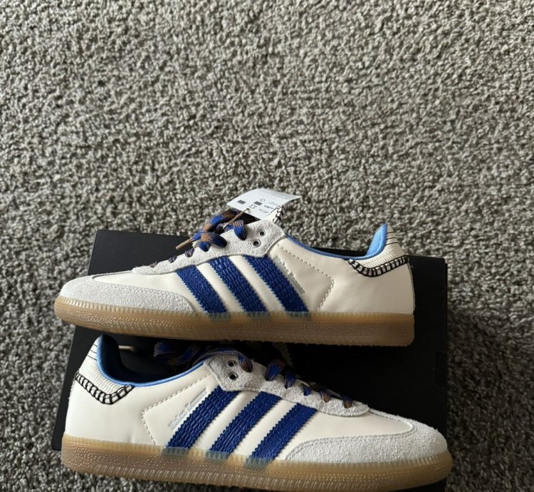 adidas Wales Bonner Samba Nylon Wonder Clay Royal Blue