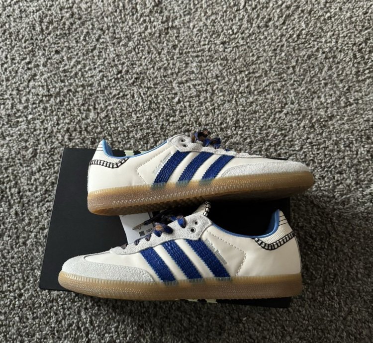 adidas Wales Bonner Samba Nylon Wonder Clay Royal Blue