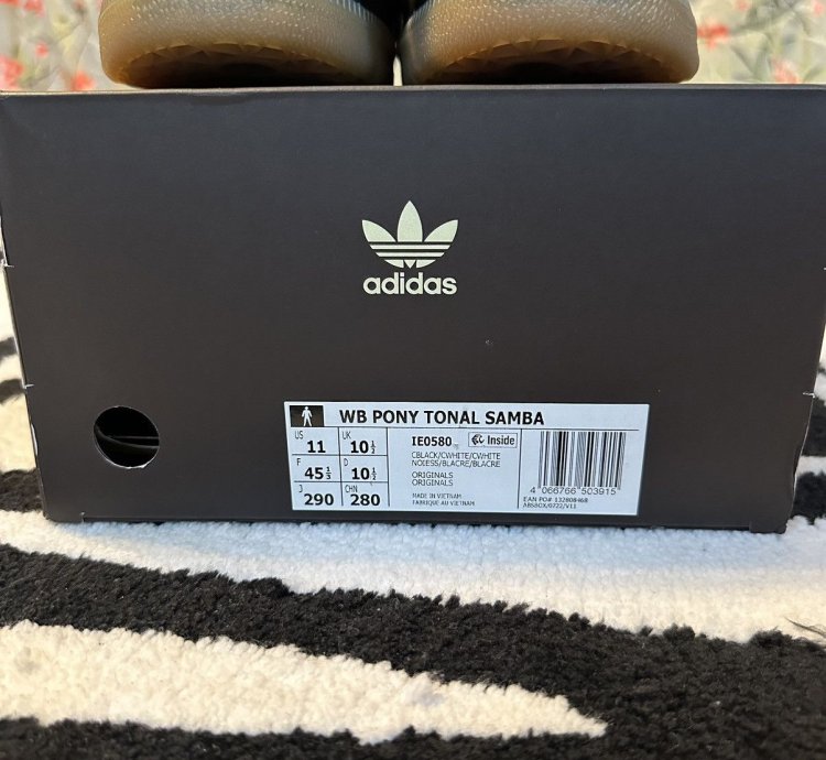 Adidas Wales Bonner Samba Pony Tonal Core Black