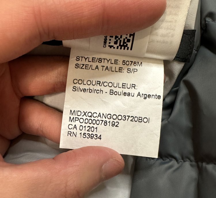 Canada Goose Lodge Hoody Silverbirch Small Brand New