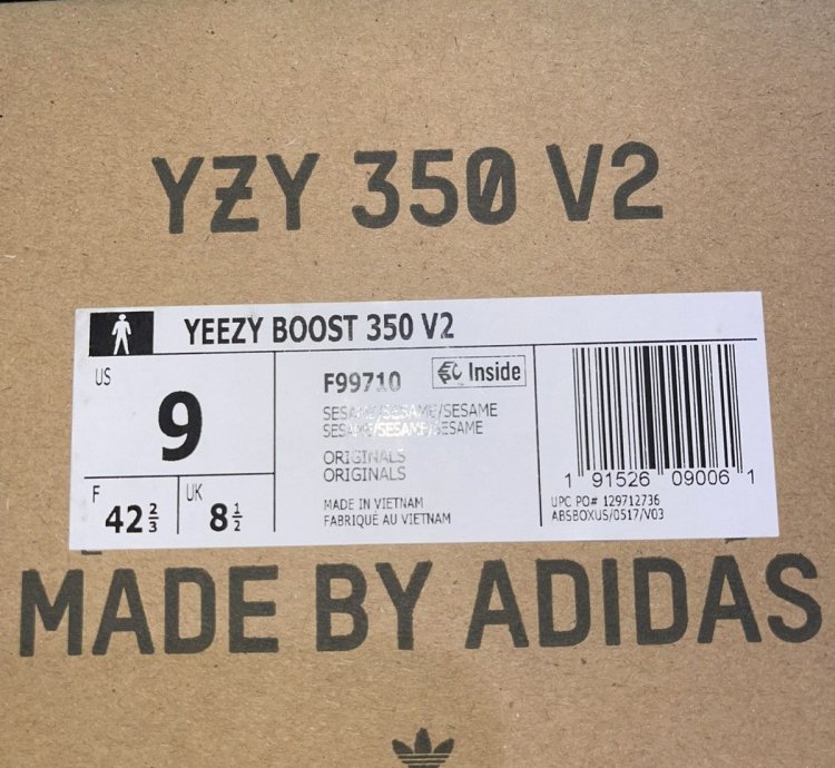 Adidas Yeezy 350 v2 Sesame