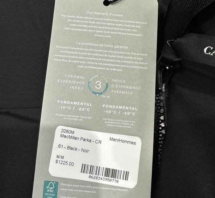 Canada Goose Macmillan Parka Black Medium