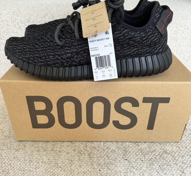 Adidas Yeezy Boost 350 Low Pirate Black Mens Size 11