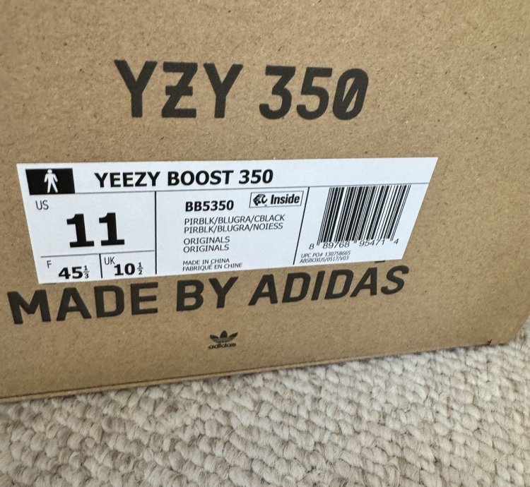 Adidas Yeezy Boost 350 Low Pirate Black Mens Size 11