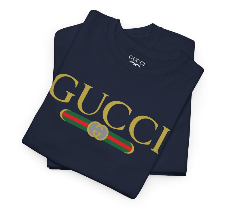 Gucci GG logo navy T-shirt - Size USA