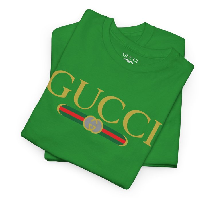 Gucci GG logo green T-shirt - Size USA