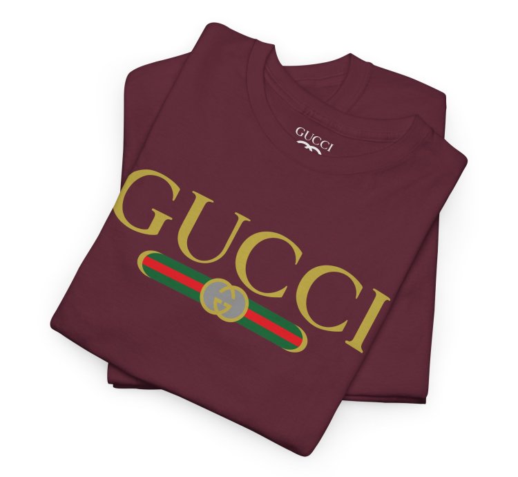 Gucci GG logo maroon T-shirt - Size USA