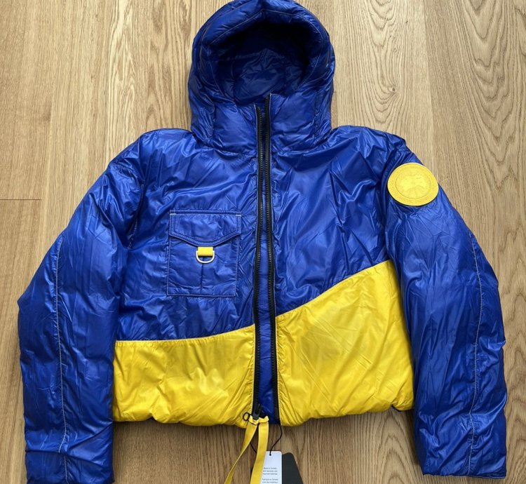 Canada Goose Pyer Moss Crop Wave Puffer