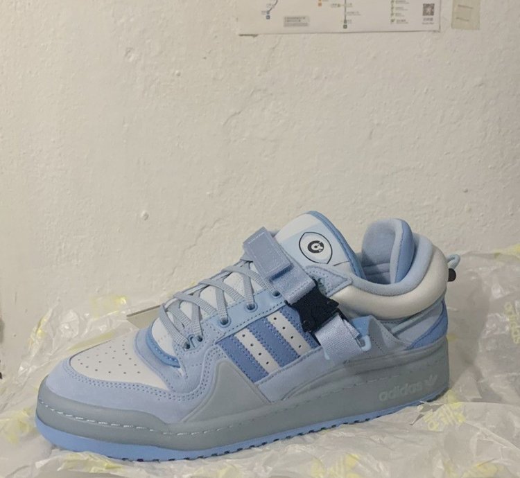 Bad Bunny Forum Buckle Low Blue Tint
