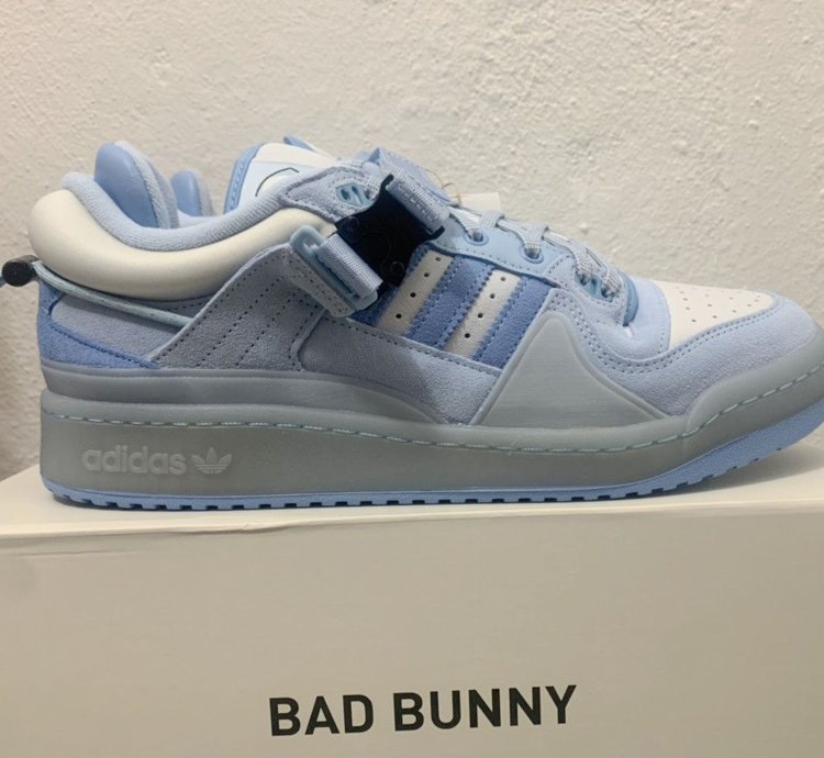 Bad Bunny Forum Buckle Low Blue Tint