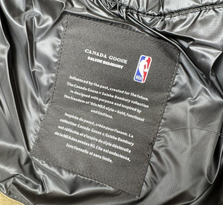 Canada Goose Salehe Bembury NBA Signal Vest