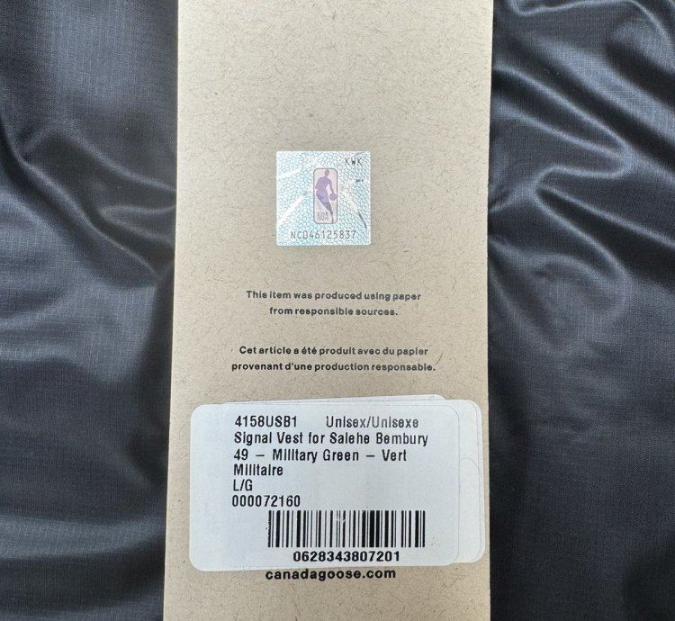Canada Goose Salehe Bembury NBA Signal Vest