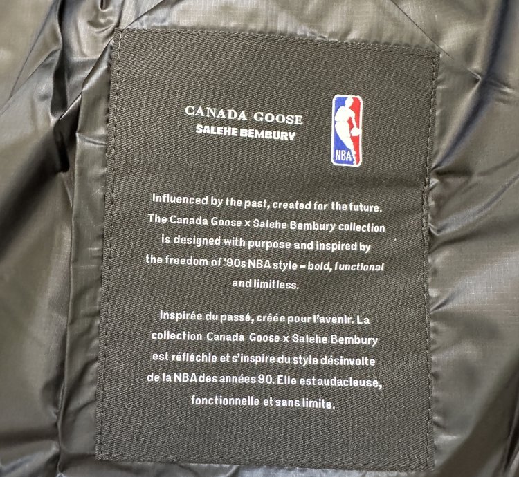Canada Goose Salehe Bembury NBA Vest Gilet BRAND NEW
