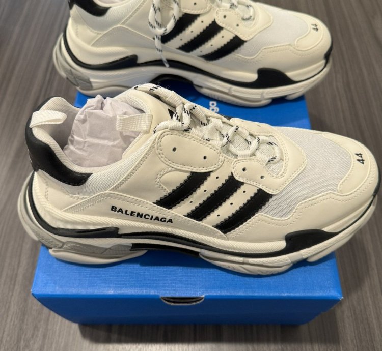 Balenciaga Adidas Triple White Black