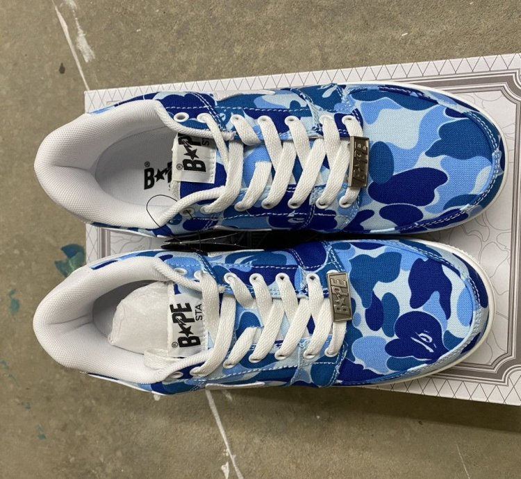 Bape abc Camo bapesta blue