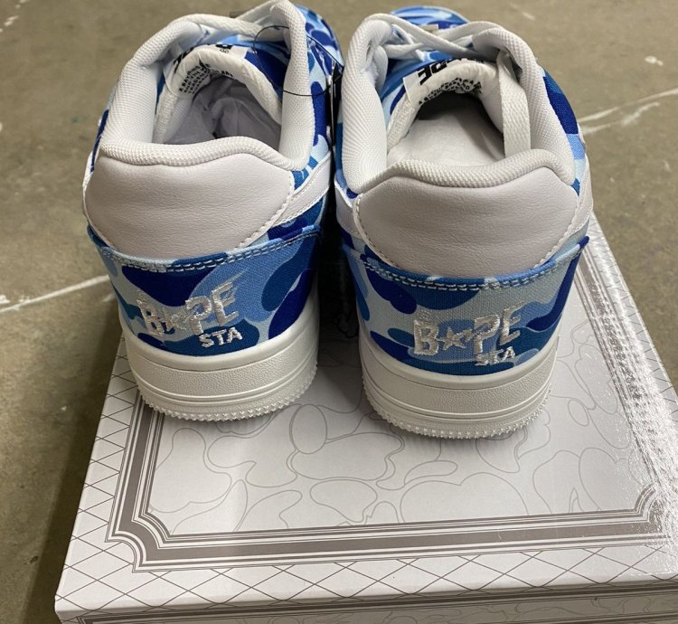 Bape abc Camo bapesta blue