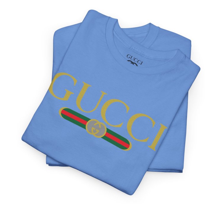 Gucci GG logo carolina blue T-shirt - Size USA