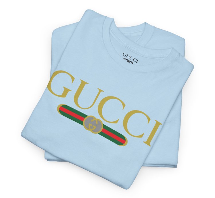 Gucci GG logo light blue T-shirt - Size USA