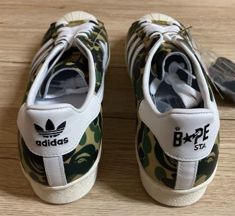 Bape Adidas Superstar ABC Camo Green DS Size 11 280