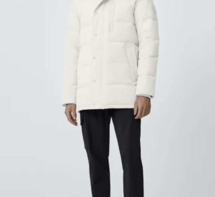 Canada Goose White Carson Parka Humanature