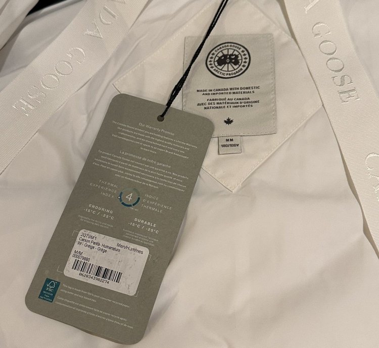 Canada Goose White Carson Parka Humanature