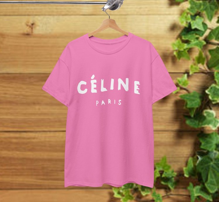 Celine Paris T-Shirt Azalea Pink Shirt USA Size