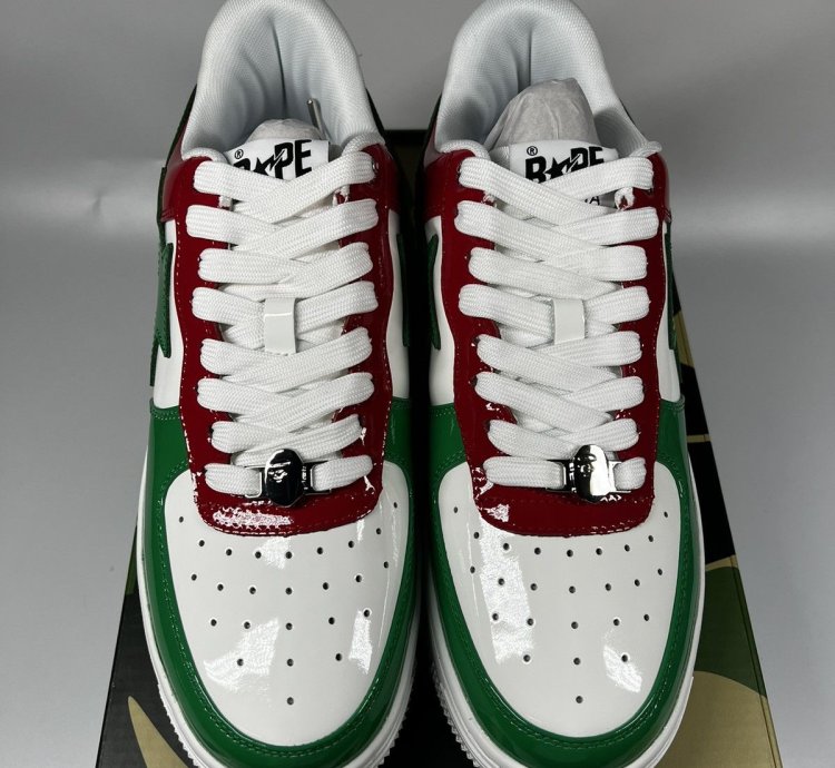 BAPE Bape Sta 1 Green White Red - Size 10